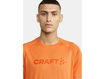 Koszulka Craft CORE Essence Logo, pomarańczowa