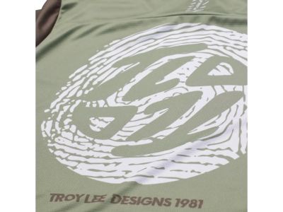 Tricou Troy Lee Designs Flowline, măsline răsturnat