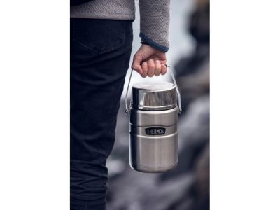 Thermos rozsdamentes King ételtároló, 1390 ml