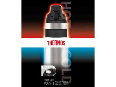 Thermos Fahrradthermosflasche, 580 ml, Edelstahl