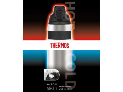 Termosz Kerékpár termosz, 580 ml, rozsdamentes acél