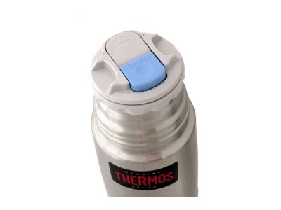 Thermoskanne Thermoskanne mit Druckverschluss und Becher, 350 ml – 1 l, Edelstahl