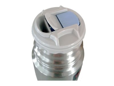 Thermoskanne Thermoskanne mit Druckverschluss und Becher, 350 ml – 1 l, Edelstahl