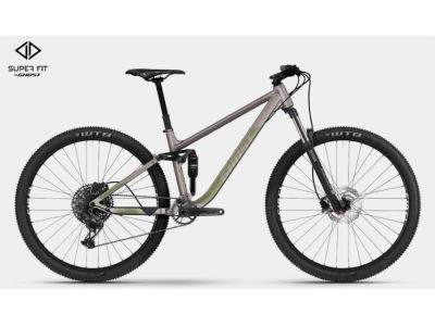 GHOST Kato FS Essential 29 kerékpár, gyöngyházszürke/világos khaki fényes