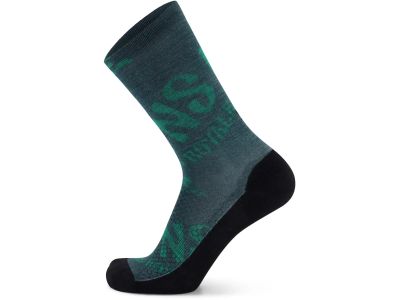 Mons Royale Atlas Crew Digital socks, green trippy