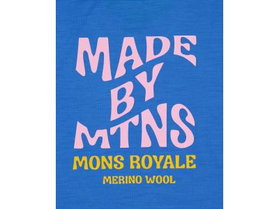 Mons Royale Icon Nyugodt női póló, trippy pop kék