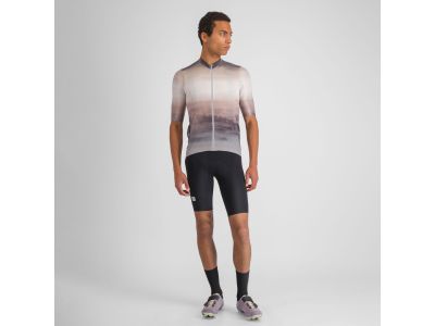 Koszulka rowerowa sportowa FLOW SUPERGIARA, ciepła, cementowa