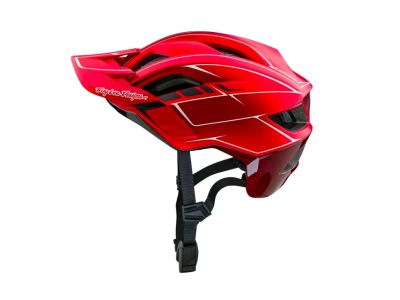 Troy Lee Designs Flowline SE Mips Helmet, Pinstripe Red