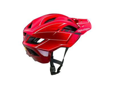 Troy Lee Designs Flowline SE Mips Helmet, Pinstripe Red