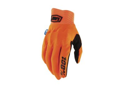 Rękawiczki 100% COGNITO SMART SHOCK w kolorze fluo pomarańczowym