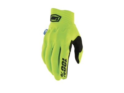 100% COGNITO SMART SHOCK gloves, fluo yellow