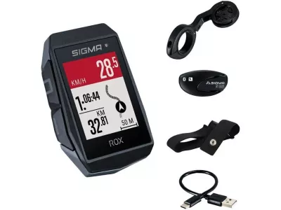 SIGMA ROX 11.1 EVO GPS cyklopočítač + hrudní pás, černá