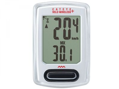 Cateye Velo Wireless+ VT235W tachometer, biela