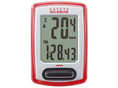 Cateye Velo Wireless VT230W Drehzahlmesser, rot