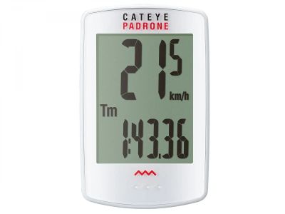 Cateye Padrone PA100W tachometer, biela