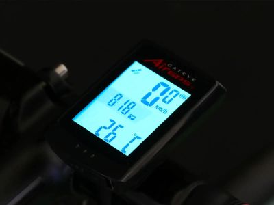 Cateye AirGPS GPS100 cyklopočítač, čierna