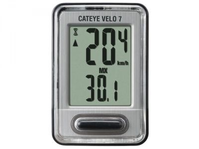 Cateye Velo 7 VL520 tachometer, čierna/strieborná