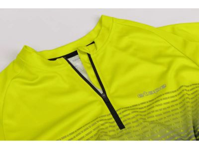 Koszulka rowerowa Etape Freetime w kolorze limonkowo-czarnam