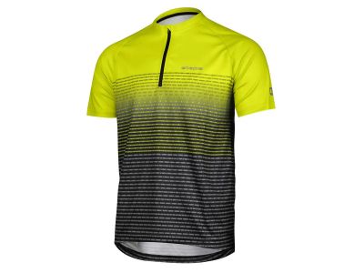 Koszulka rowerowa Etape Freetime w kolorze limonkowo-czarnam
