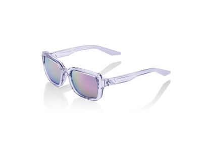 100 % RIDELEY-Brille, polierte, durchscheinende Lavendel-/HiPER-Lavendel-Spiegellinse