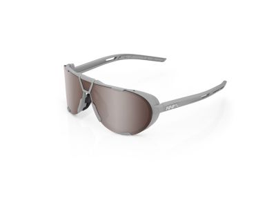 100% WESTCRAFT glasses, Soft Tact Cool Grey/HiPER Crimson Silver Mirror Lens