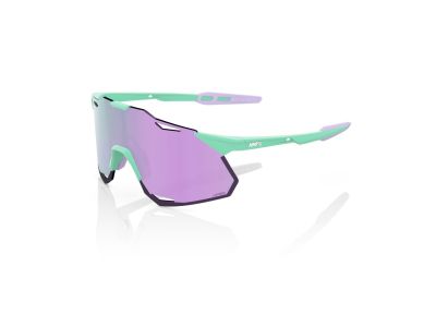 100% HYPERCRAFT XS glasses, Soft Tact Mint/HiPER Lavender Mirror Lens
