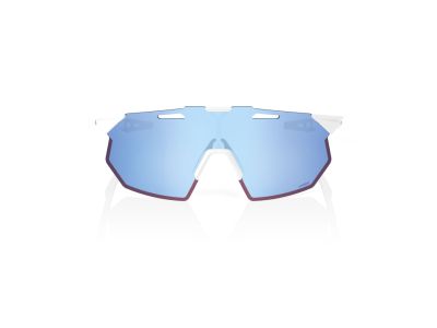 100% HYPERCRAFT SQ glasses, Soft Tact White/HiPER Blue Multilayer Lens