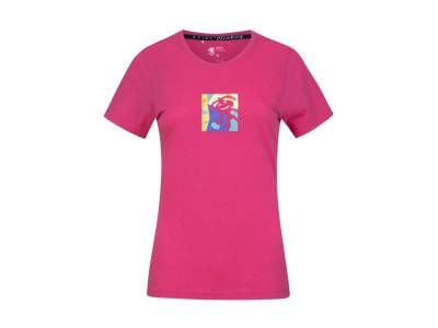 Rafiki Akiyo Damen-T-Shirt, Karminrot