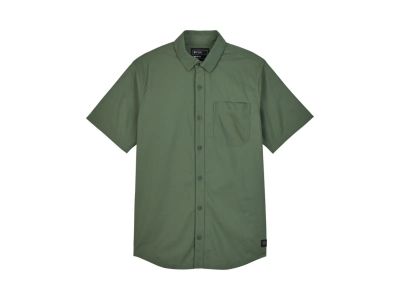 Tkana koszula Fox Roger SS, kolor myśliwskiej zieleni