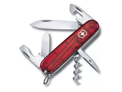 Victorinox Spartan pocket knife, transparent red