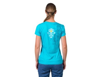 Rafiki Akiyo women&#39;s t-shirt, peacock blue