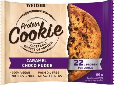 Weider Protein Cookie, 90 g, Karamell-/Schokofondant