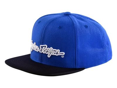 Troy Lee Designs Signature Snapback cap, blue/white