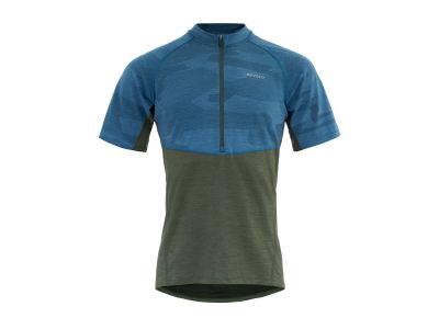 Devold Standal Merino Tee Zip Neck jersey, forest