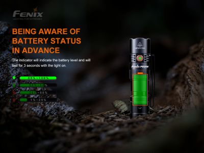 Fenix ​​PD25R svítidlo, modrozelená