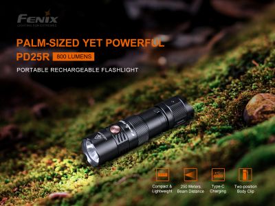 Fenix ​​PD25R svítidlo, modrozelená