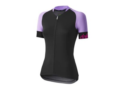 Damska koszulka rowerowa Dotout CREW w kolorze czarno-liliowym