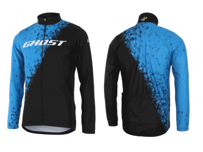 GHOST Dres RACE dlhý rukáv modrý/čierny, model 2015