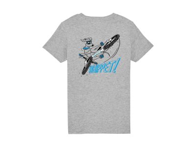 TEE Z KRÓTKIM RĘKAWEM Peaty&#39;s KIDSWEAR - WHIPPET / SZARY (PKW-TEE-WHP-GRY)