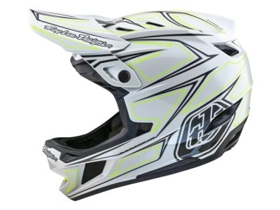 Troy Lee Designs D4 COMPOSITE MIPS přilba, pinned light gray