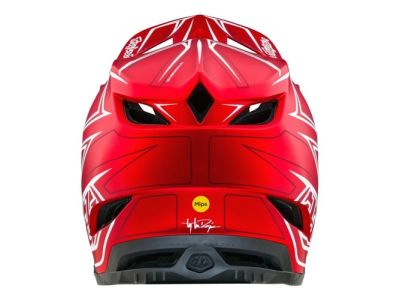 Troy Lee Designs D4 COMPOSITE MIPS prilba, pinned red