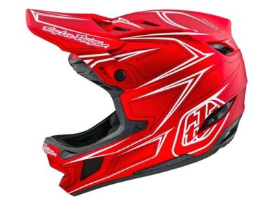 Troy Lee Designs D4 COMPOSITE MIPS helmet, pinned red