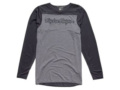 Koszulka rowerowa Troy Lee Designs SKYLINE SIGNATURE w kolorze szarego melanżu/czarnego