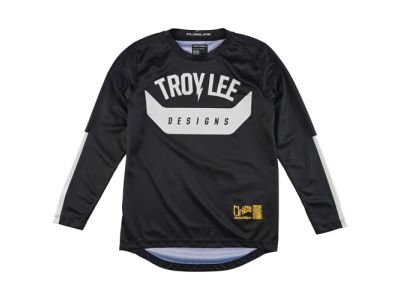 Koszulka rowerowa dziecięca Troy Lee Designs FLOWLINE czarna aircore