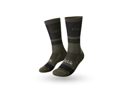 fizik OFF-ROAD zokni, katona/fekete