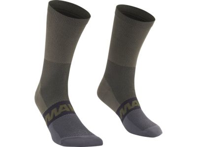Mavic AKSIUM socks, army green carbone