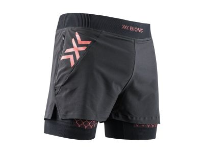Pantaloni scurți X-BIONIC TWYCE RACE 2in1, roșu/negru