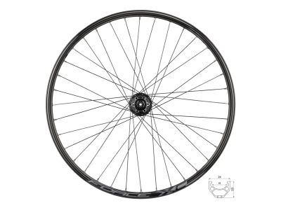 Roată spate FORCE XC Disc 26&quot;, QR, 6 găuri, Shimano HG