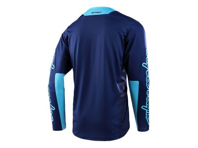 Tricou Troy Lee Designs SPRINT, icon bleumarin