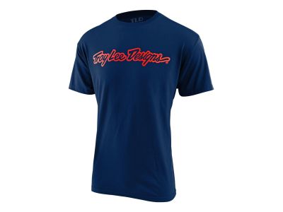 Troy Lee Designs Signature Kinder-T-Shirt, Marineblau